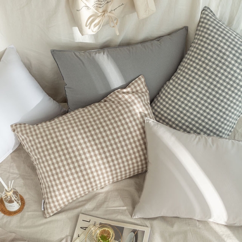 데코뷰 내츄럴 멜란체크 워싱 베개커버 900520