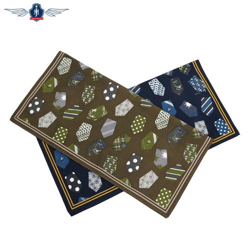 제임스마틴  넥타이 패턴 코튼 손수건 JMHA19S-HACH01