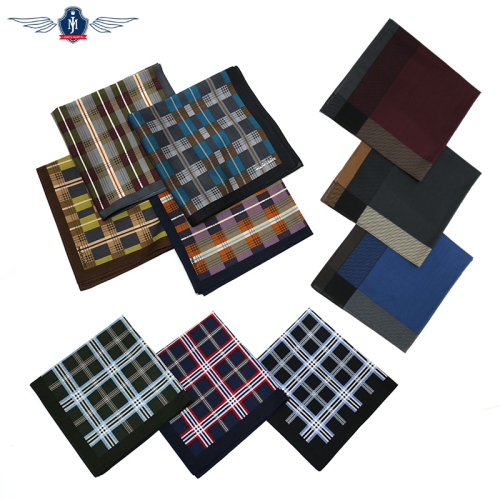 제임스마틴  고급스러운 체크패턴 코튼 손수건 JMHA19S-HACH02