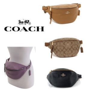 코치 레더 벨트백_F48738