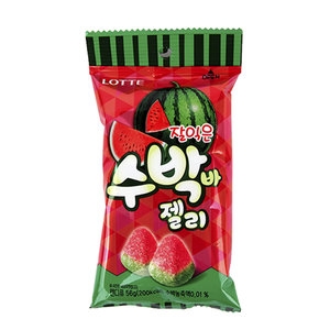 롯데제과 잘익은 수박바 젤리 56g[7개]