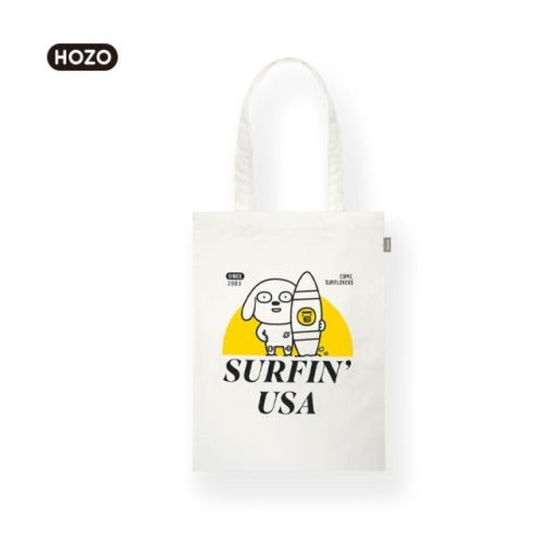 HOZO 호조 캐릭터 에코백 서핑옐로우