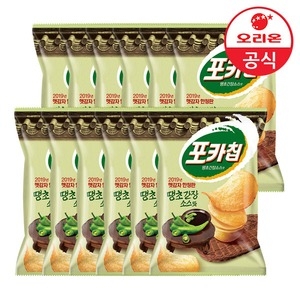 오리온  포카칩 땡초 간장소스맛 66g [12개]