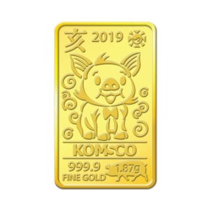 한국조폐공사  2019 황금 돼지의 해 골드바 1.87g_G0000010562