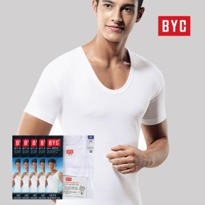 BYC 남성 순면 반팔 런닝 셔츠