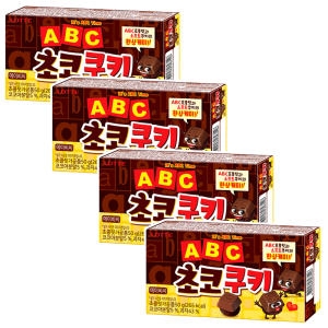 롯데제과 ABC 초코 쿠키 50g[4개]