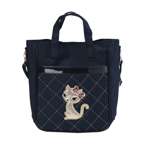 프렌치캣 네이비리본퀄팅 보조가방  81QDG2301