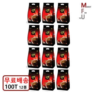 TrungNguyen G7 베트남 블랙 커피 100개입 [12개]