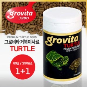 대한사료 그로비타 거북이 전용사료 250ml(85g)[2개]
