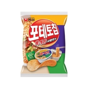 농심 포테토칩 육개장 사발면맛 60g[10개]