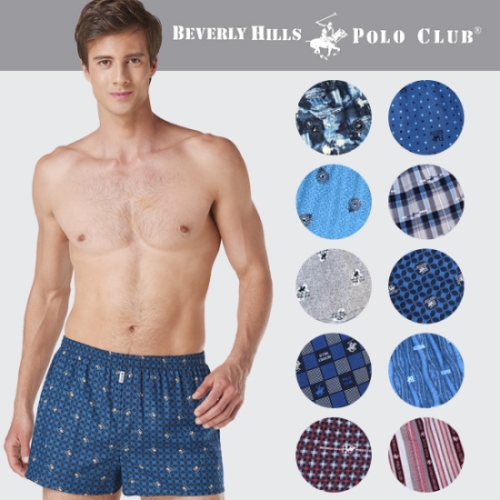 K쇼핑몰 비버리힐즈폴로클럽 국내산 100프로 코튼 특면원단 남성 트렁크 5종