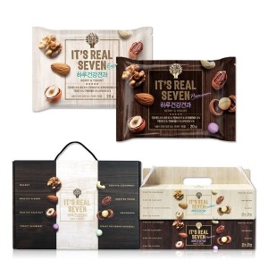 맑은농산 잇츠리얼넛츠 리얼세븐 하루건강견과 선물세트 시즌1 20g 50개입
