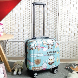 남녀 아동 큐트 캐리어 18인치 튼튼한 하드소재캐리어