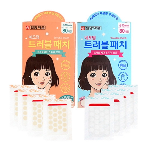 일양약품 네오덤 트러블패치/여드름패치 투명 80매입 / 3개