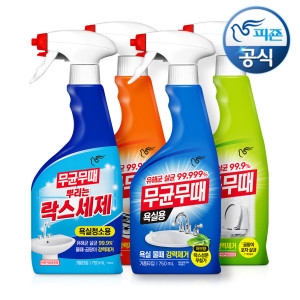 피죤 세정제 무균무때 안티박 욕실용 500mlx3개