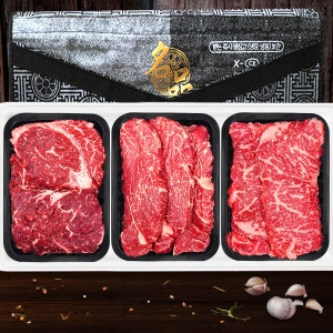 전남농협  등심+안심+채끝 한우선물세트 900g