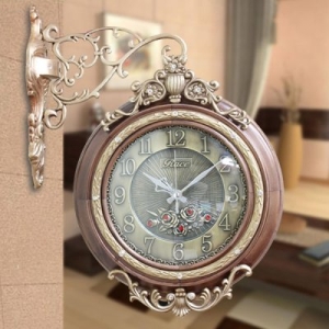 마이시스템  넝쿨 양면시계 AN200W 양면벽시계 시계 고급벽시계 인테리어 모던벽시계 결혼 상세설명참조