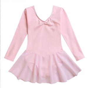 베베샤 엠마 긴팔 발레복 유아 여아 주니어 쉬폰치마 블랙 핑크 바이올렛 3종