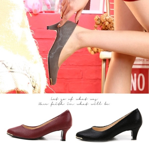 타미나 트리샤 파이톤패턴 앞코포인트 스틸레토힐 BKSM5006