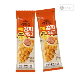 롯데푸드 롯데햄 라퀴진 큐브 감자 핫도그 90g[6개]