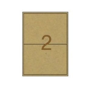 라벨박사  크라프트 라벨지 2칸