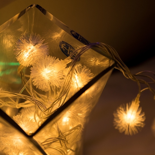 플라워트리  겸용 LED 50P 눈꽃전구 연결용 투명선