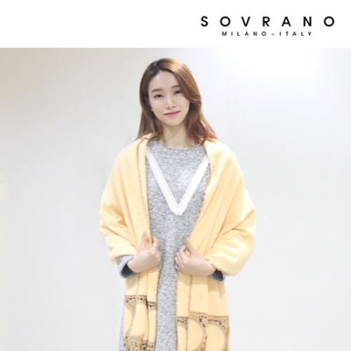 소브라노 핸드메이드 자수 숄 1+1