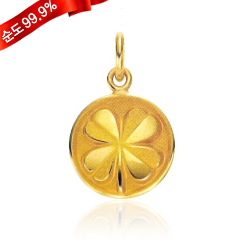혼골드모아 골드모아 순금 펜던트 3.75g 네잎클로버