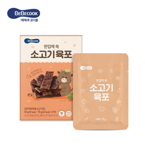 베베쿡 한입에 쏙 소고기 육포 30g