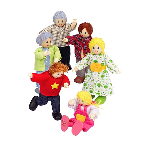 하페 백인 가족 인형