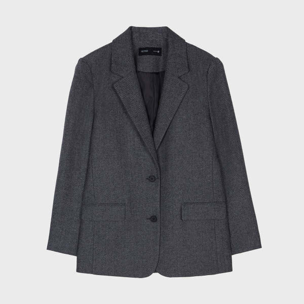  MIXXO 울혼방 원버튼 자켓_MIWJK9T3PG