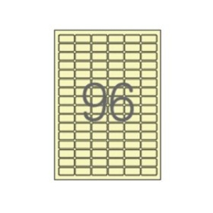 라벨박사  파스텔 컬러 라벨지 노랑 96칸