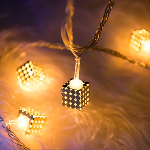 플라워트리  고이도 LED 30P 철재다이스 골드건전지전구 TRDELB