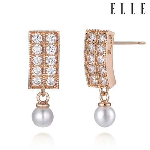 엘르쥬얼리  14K 컷팅 바 드롭 귀걸이 LPSH3019G