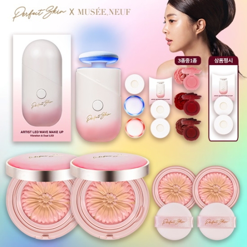 퍼펙트스킨 뮤제네프 아트플라워 더블파워 에센스 커버 팩트 14g