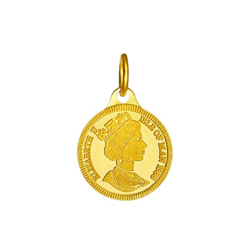 골드피아  엘리자베스 코인 펜던트 1.875g