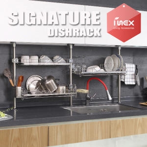 대명산업 아이넥스 프리미엄 스텐 3단 확장형 식기건조대 600