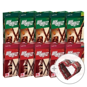 롯데제과  초코 빼빼로 46g(5개) + 아몬드 빼빼로 32g(5개)