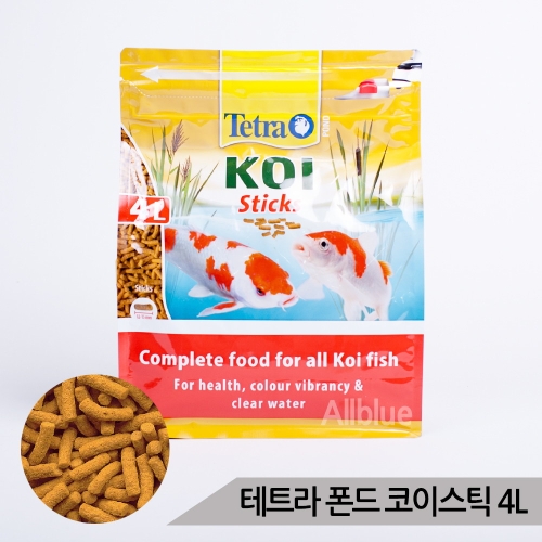 테트라  폰드 코이스틱 4리터  금붕어 잉어 사료