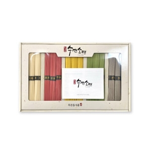 햇살여문  충주사과국수 수연소면 1.5kg 선물세트 오색소면