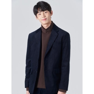  에잇세컨즈 남성 네이비 코듀로이 자켓_219X11BA1R