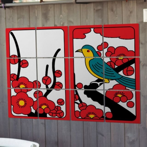 핫트랙스  멀티액자_화투2월