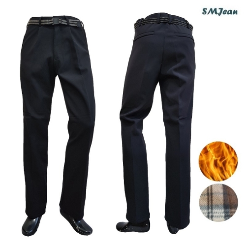 에스엠진 SMJ371k 중년 기모 바지 원턱 남자 겨울바지 남성 기모본딩 레저 바지 겨울 작업복 바지