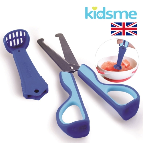 키즈미 3in1 쏠림방지 아기 이유식가위 세트