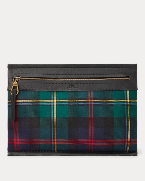  폴로랄프로렌 Tartan Print Wool Pouch