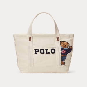  폴로랄프로렌 Canvas Small Polo Bear Tote