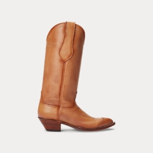  폴로랄프로렌 여성 Kiera Leather Cowboy Boot