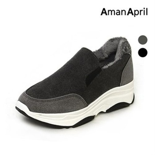 아만에이프릴 디바 털안감 키높이 슬립온 SSL4993A