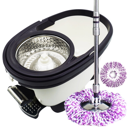 명강산업  파워I-01 멀티매직 페달통 + 밀대 세트