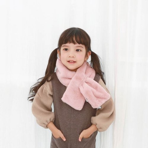 엔비키즈 아동 머플러 목도리 페이크퍼 양털 모자